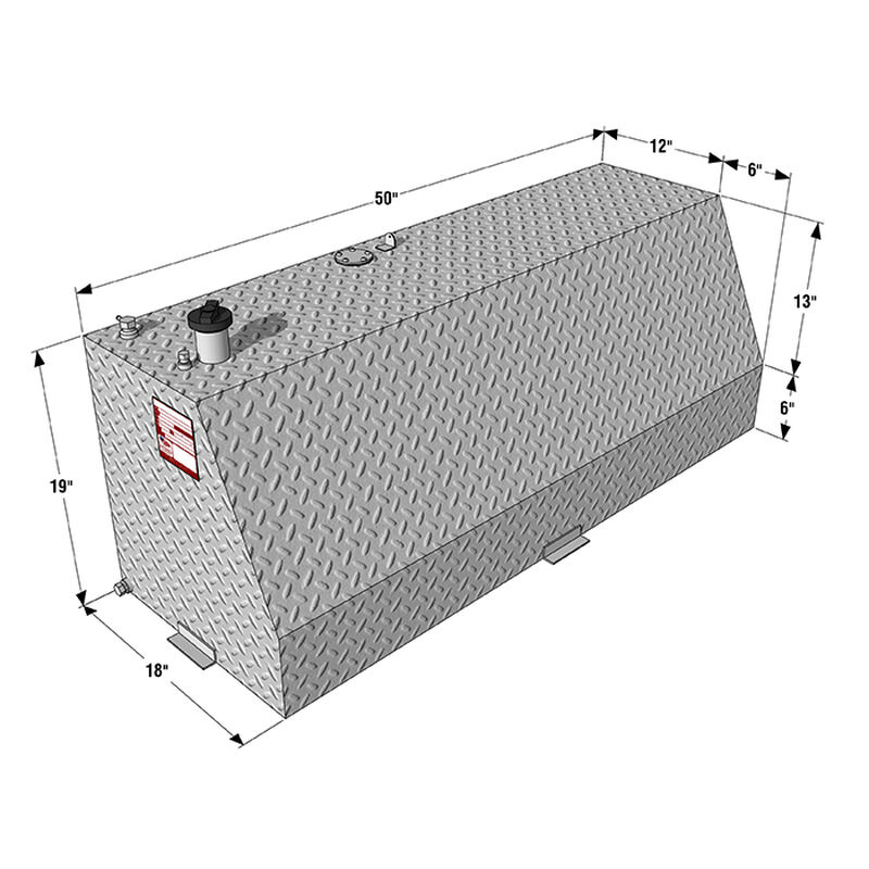 RDS 45-Gallon Black Powder Coat Vertical Fuel Transfer Tank image number 2