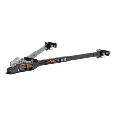 CURT 19750 Universal Tow Bar with 2" Coupler, 5000 lbs., Adjusts 26" to 40"