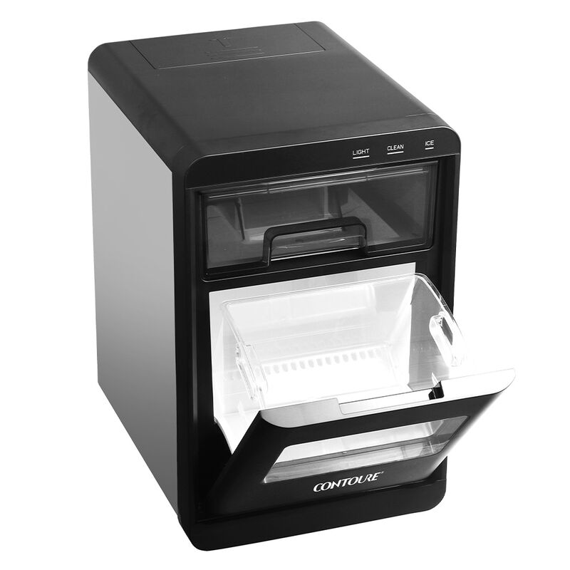CONTOURE Deluxe 44 lbs. Nugget Countertop Ice Maker, Black image number 4
