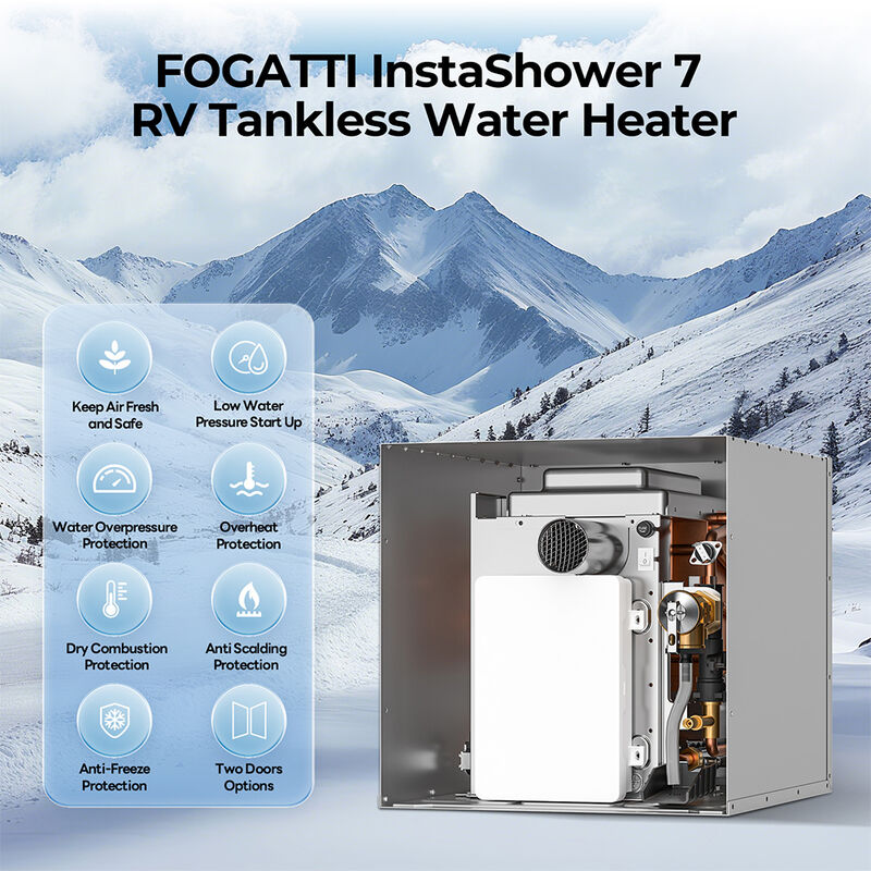 Fogatti InstaShower 7 48,000 BTU RV Tankless Water Heater without Door image number 2