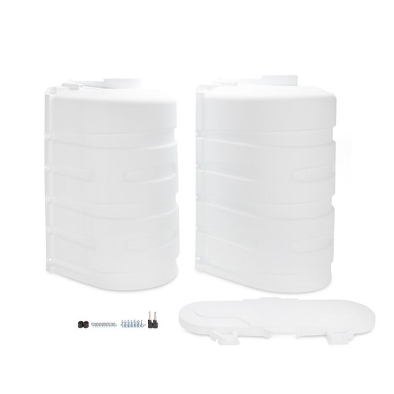 Camco RV Double Propane White Tank Cover - White, 30 lb image number 4