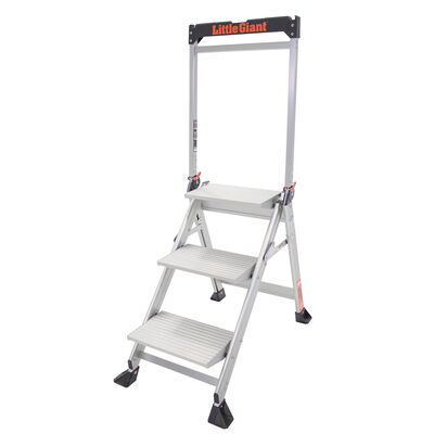3' Jumbo Step Aluminum Ladder