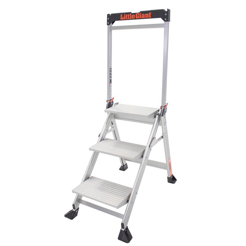 3' Jumbo Step Aluminum Ladder image number 1