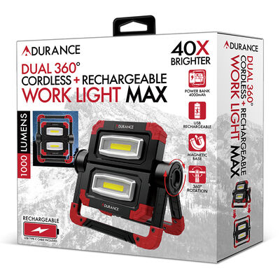 Adurance Dual 360&deg; Cordless Rechargeable Work Light Max