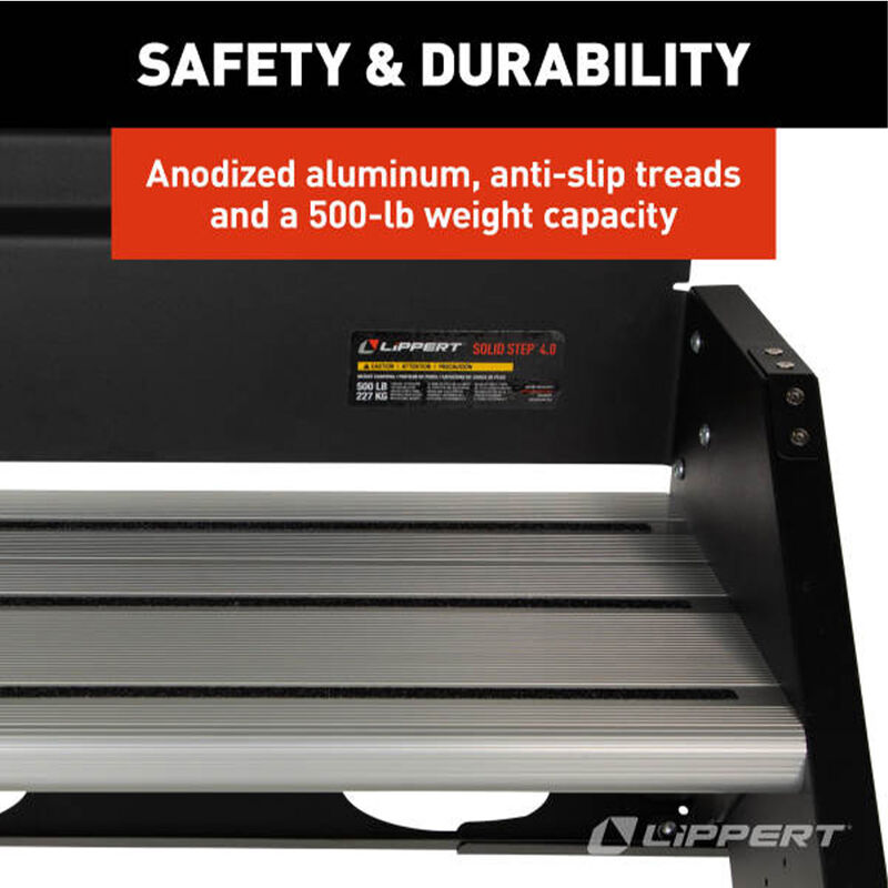 Lippert SolidStep 4.0 Premium RV Steps for 26" Doorway, Triple Step with Lift Assist image number 9