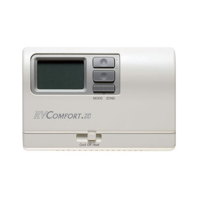Coleman Mach Wall Thermostat 8330D3351 Air Conditioner/ Heat Pump/ 4 Furnaces; 12 VDC; White 8xxx SERIES