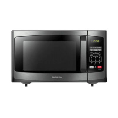 Toshiba 0.9 CU. FT. 900W Microwave Oven - Black Stainless Steel