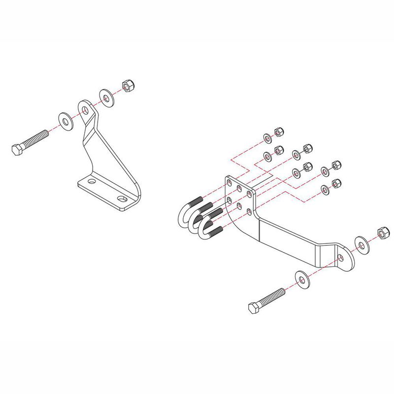 Roadmaster Reflex Steering Stabilizer Mounting Bracket, RBK3 image number 1