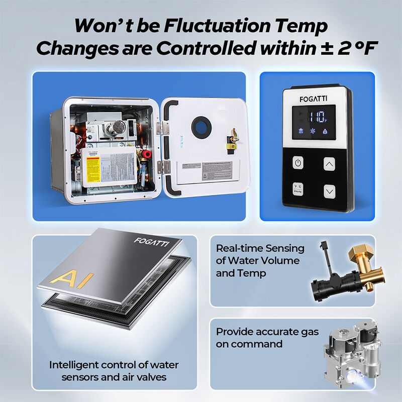 Fogatti InstaShower 7 48,000 BTU RV Tankless Water Heater without Door image number 4