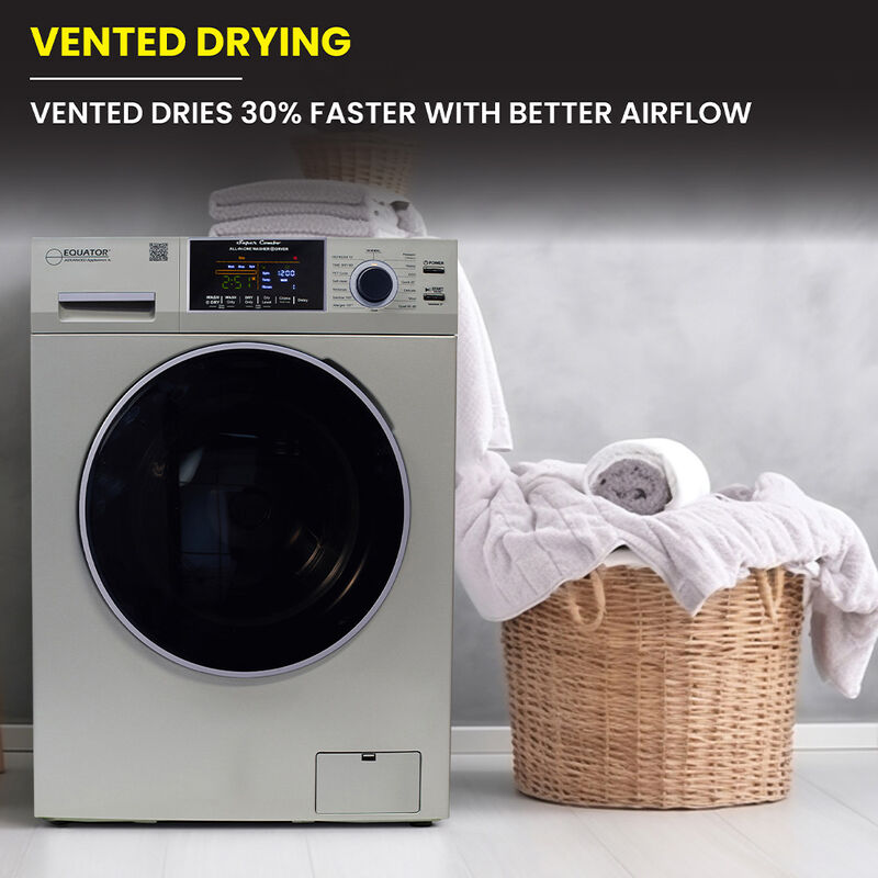 Equator Combo Washer Dryer, Vented-Dry, Silver image number 10