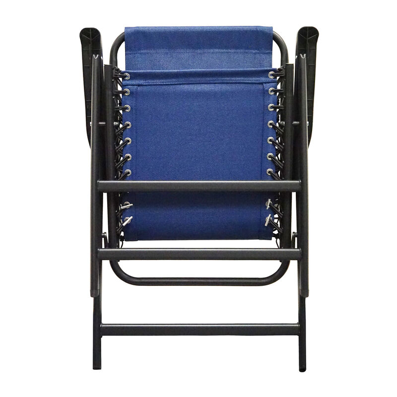 Caravan Canopy Infinity Suspension Folding Chair, Blue, 2-Pack image number 3
