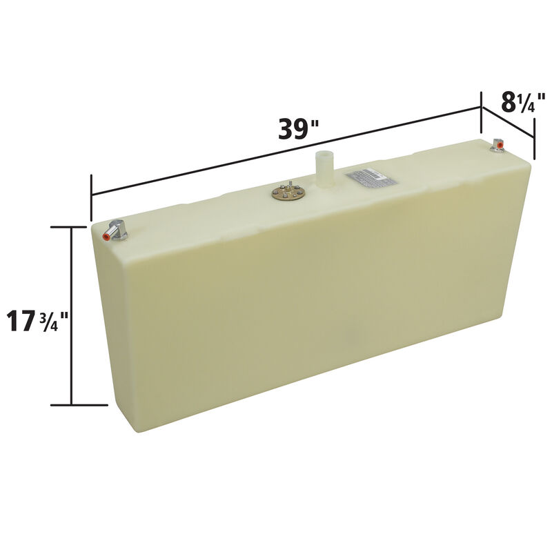 Moeller Starboard Side Fuel Tank, 18 gal., 8.25"W x 39"L x 17.75" image number 2