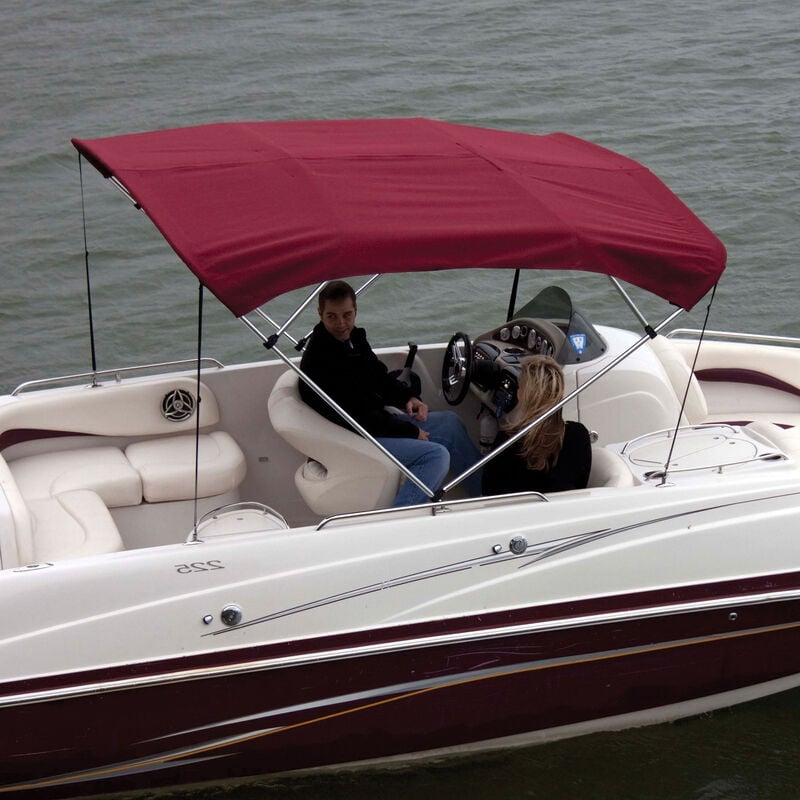 Shademate Bimini Top Sunbrella Fabric and Boot Only, 4-Bow 8'L, 42"H, 54"-60"W image number 10