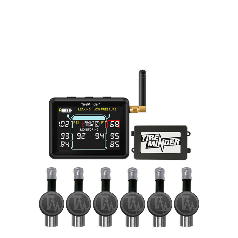TireMinder i10 TPMS with 6 Flow-Through Transmitters for RVs, Motorhomes, 5th Wheels, Coaches, and Trailers image number 1