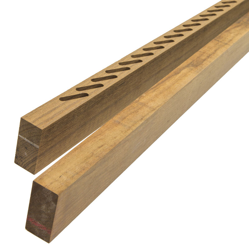 Whitecap Teak Louvered Door Side Rails, 1 Pair, 1-7/8"W x 7/8"D x 4'L image number 1