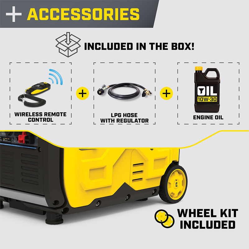 Champion 5500-Watt Dual-Fuel RV-Ready Portable Inverter with CO Shield and Remote Start image number 8