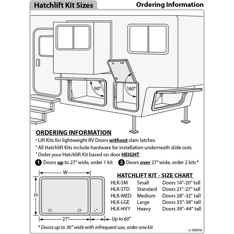 Hatchlift Door Lift Kit, Standard image number 7