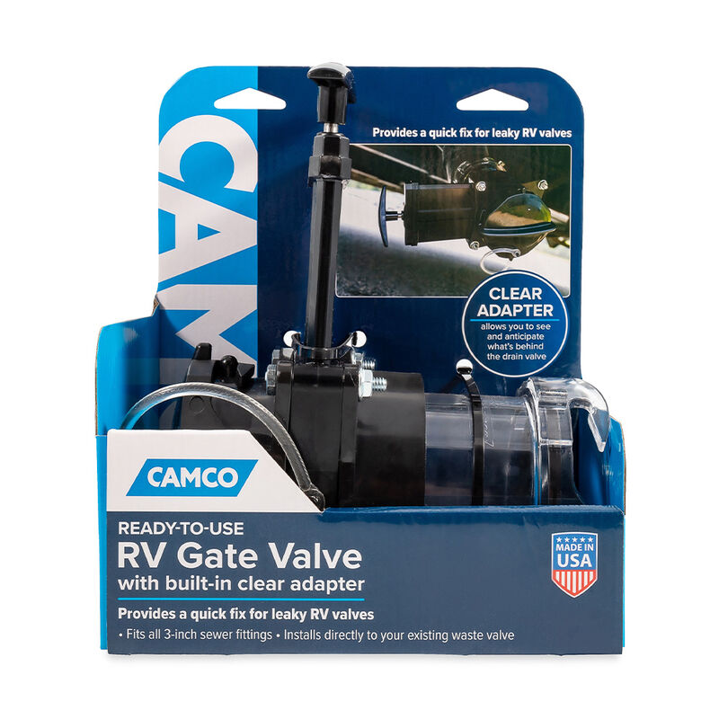 Camco 3" Gate Valve with 3.5" Clear Extension and Cap image number 7