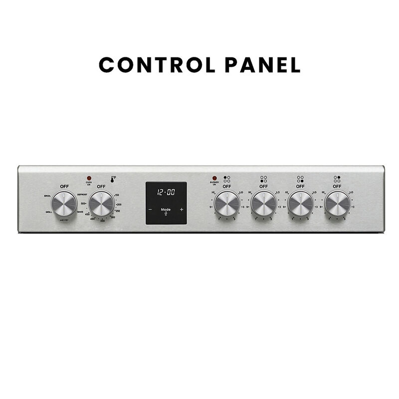 Equator 24" Electric Cooking Range with Convection Oven and Air Fryer, Stainless Steel image number 6