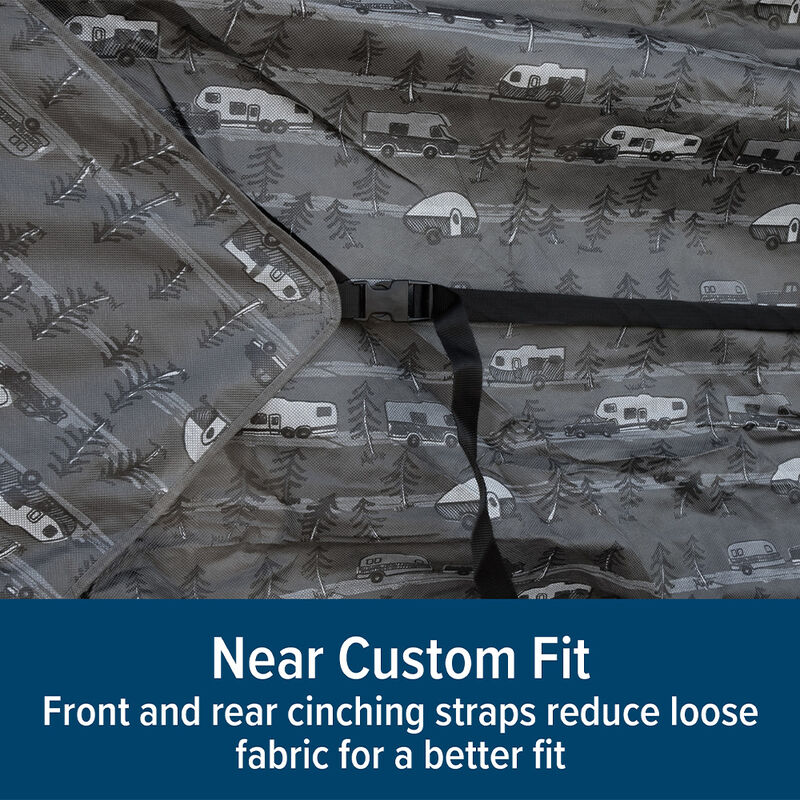 Camco Premium RV Cover, Travel Trailer, 24 to 26-Feet, RV Pattern Design image number 11