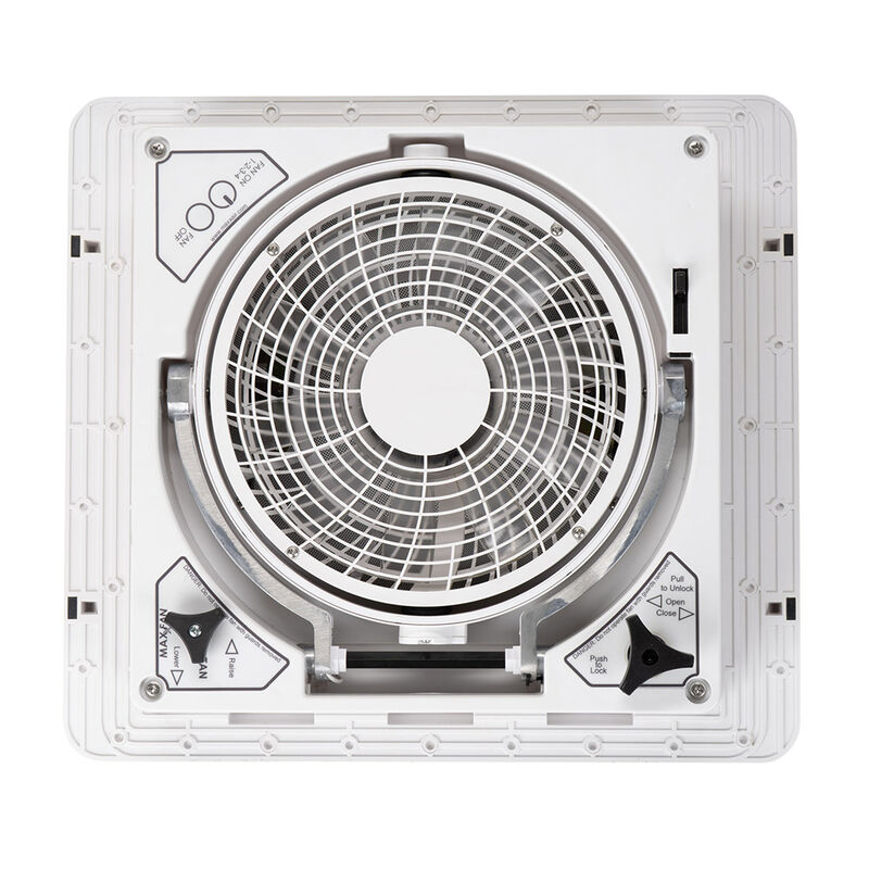 MaxxAir MaxxFan Pivoting Directional RV Rooftop Fan, White image number 1