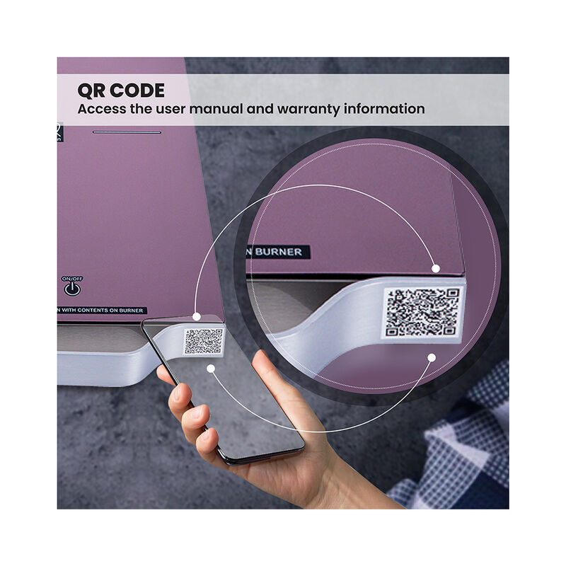 Equator PIC 100 Portable 11" Single-Burner Induction Cooktop with Handle, Silver image number 7