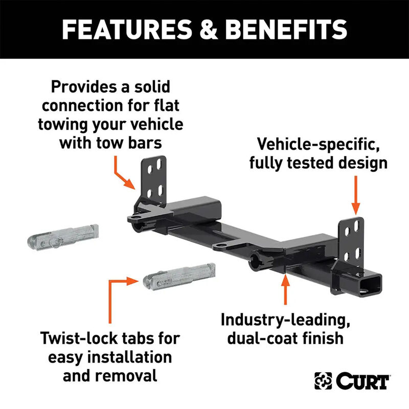 CURT 70145 Custom Tow Bar Base Plate, Select Chevrolet Suburban, Tahoe, GMC Yukon, XL image number 2