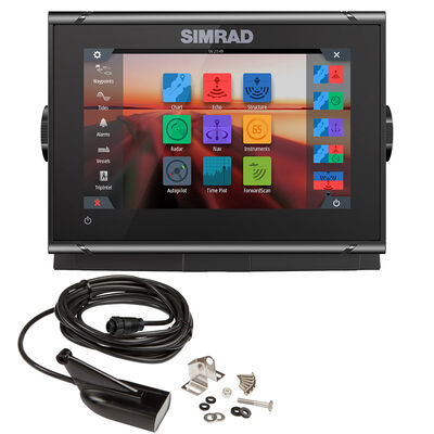 Simrad GO7 XSR Chartplotter/Fishfinder w/ HDI Transom Mount Transducer & C-MAP Discover Chart
