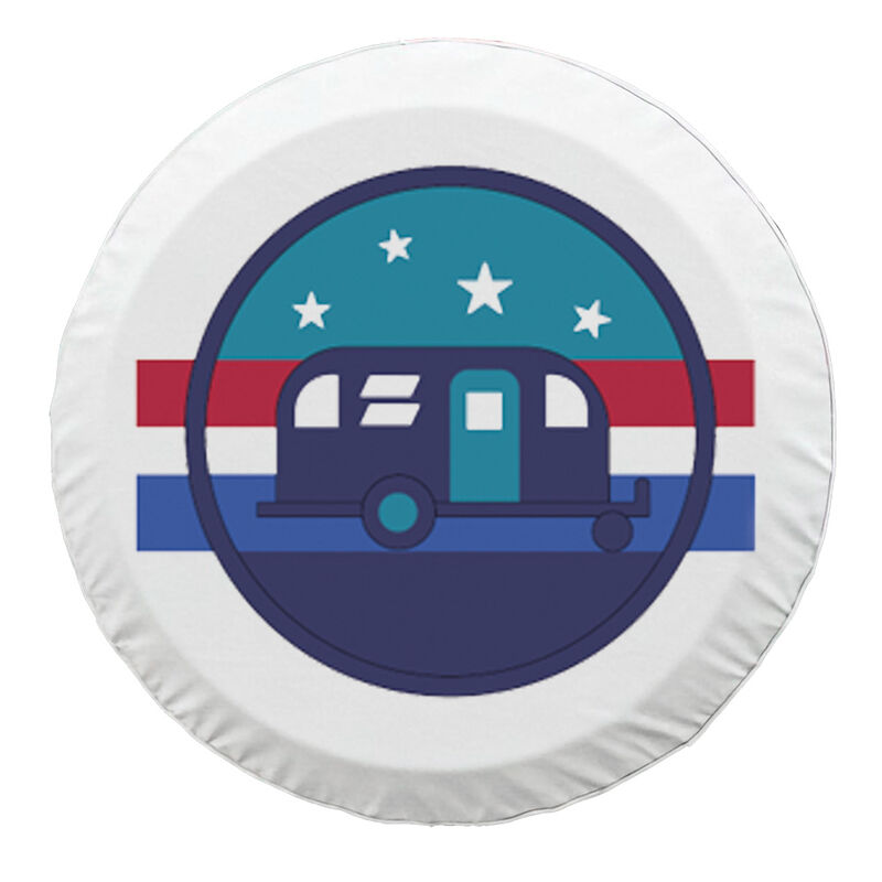 Lippert Solera RV Spare Tire Cover, USA, 26.75"-31.25" image number 1