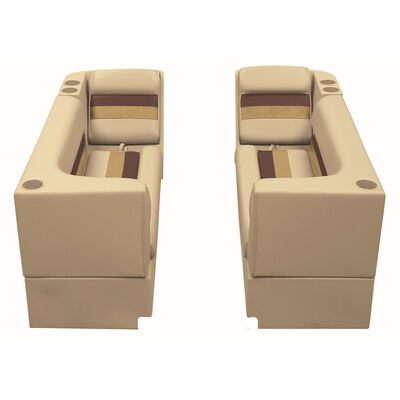 Deluxe Pontoon Furniture w/Toe Kick Base - Front Group Package B, Sand/Ches/Gold