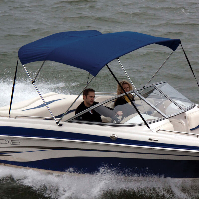 Shademate Bimini Top Polyester Fabric and Boot Only, 3-Bow 6'L, 36"H, 85"-90"W image number 4