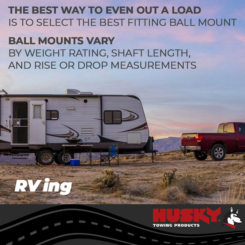Husky Towing Tri-Ball Trailer Hitch Ball Mount, 2 Inch Receiver image number 5