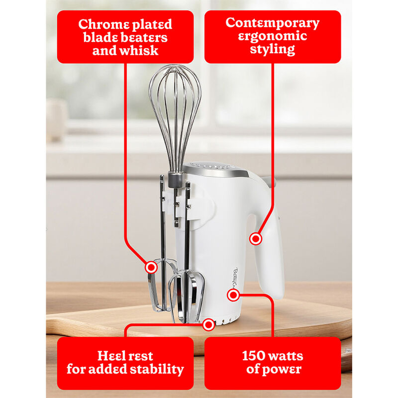 Betty Crocker 2-Piece Kitchen Appliance Combo Set with Hand Mixer and Vegetable Chopper image number 5