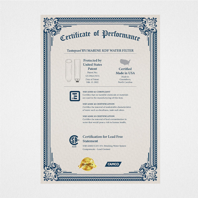 Camco TastePURE KDF/Carbon RV Water Filter, 2-Pack image number 7