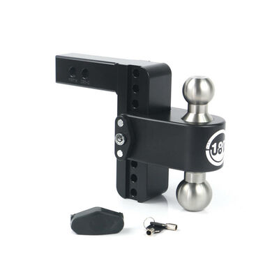 Weigh Safe 180&deg; Drop Hitch w/Keyed Alike Key Lock and Hitch Pin, Black Cerakote Finish