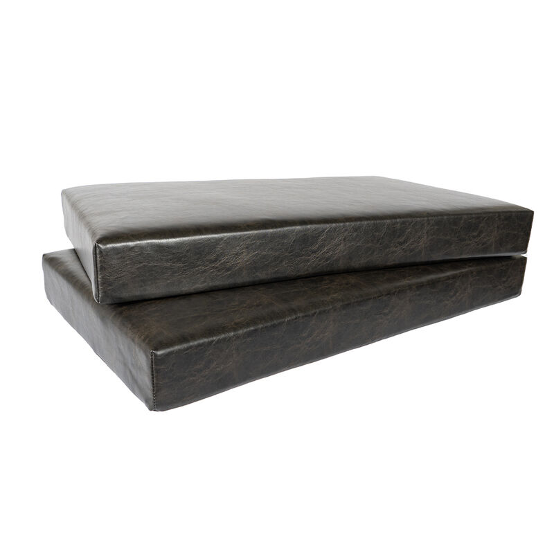 Camping World 38" Dinette Booth Seat Bottom Cushions, DeSantis Mink, Set of 2 image number 1