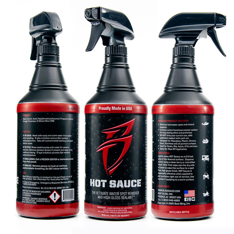 Hot Sauce  -  Powerful Detail Spray & Water Spot Remover  -  Quart image number 2