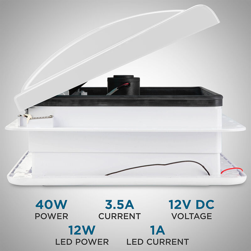 14" Hike Crew Roof Vent Fan, 6 Speed RL image number 7