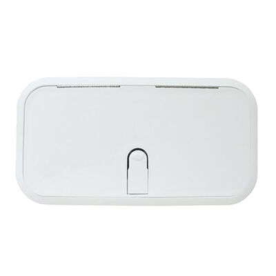 T-H Marine Designer Series Non-Locking Boat Hatch, 11" x 15", Polar White