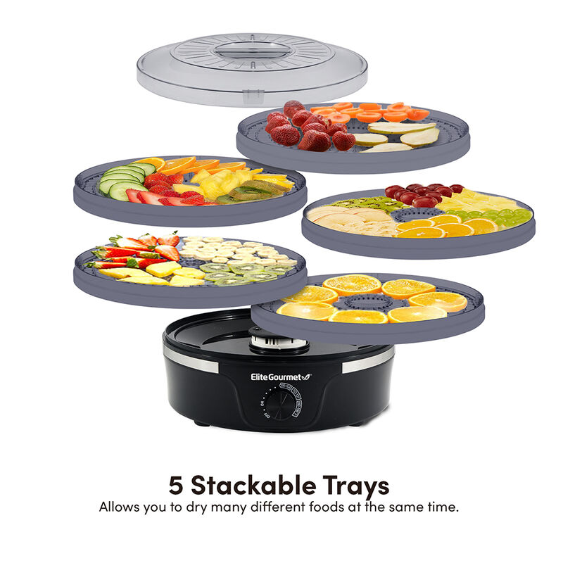  Elite Gourmet 5-Tier Food Dehydrator, Opaque  image number 2