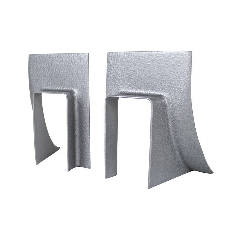 ICON Technologies Airstream Tongue Frame Covers, Left and Right, Satin Silver Metallic image number 1