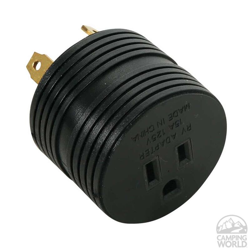 30 Amp Male to 15 Amp Female Round Adapter image number 2