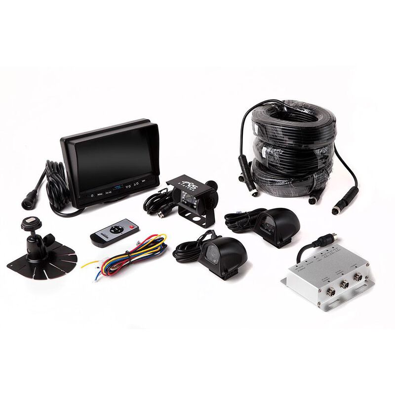 Rear View Camera System - Three Backup and Side Camera System with Quick Connect/Disconnect Kit image number 2