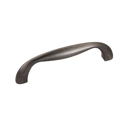 JR Products Designer Cabinet Handle, 4.5" Wide, Brushed Nickel