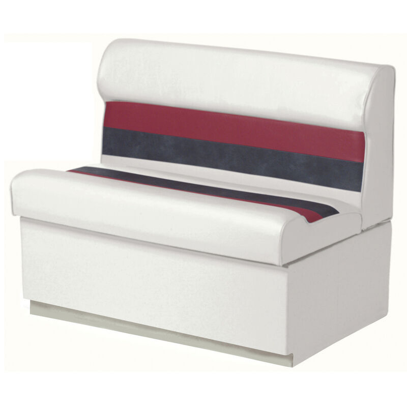 Toonmate Deluxe Pontoon 27" Wide Lounge Seat with Toe Kick Base, White image number 1