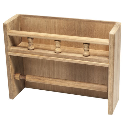 Whitecap Teak Spice Rack w/Paper Towel Holder