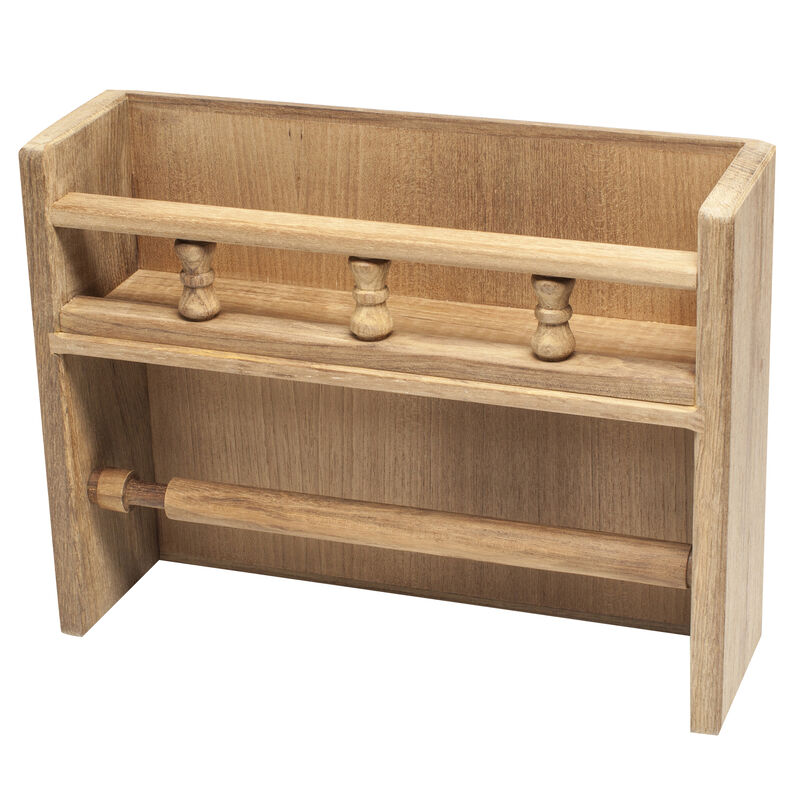 Whitecap Teak Spice Rack w/Paper Towel Holder image number 1