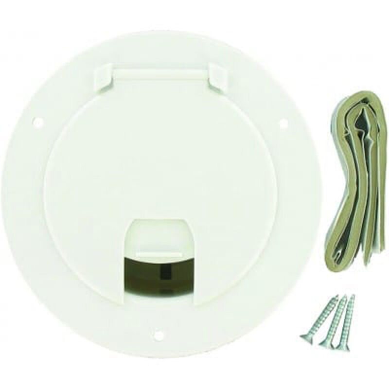 Valterra Cable Hatch, Large Round, White image number 1