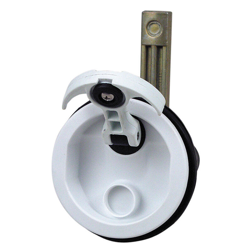 Perko Flush Latch With Offset Cam Bar, White image number 1