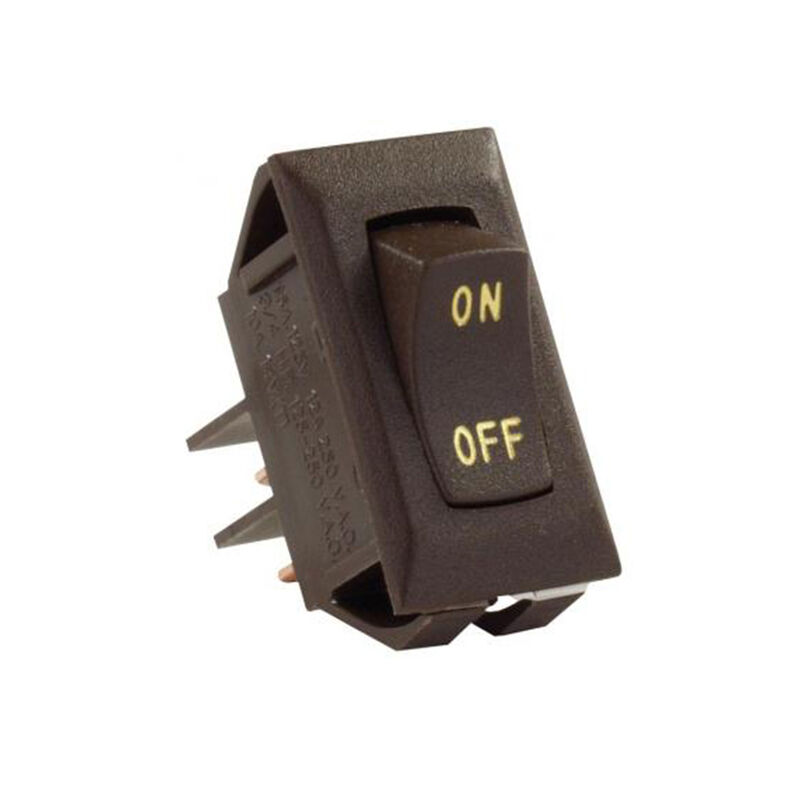 JR Products 12605 Labeled 12V On/Off Switch, Brown image number 1